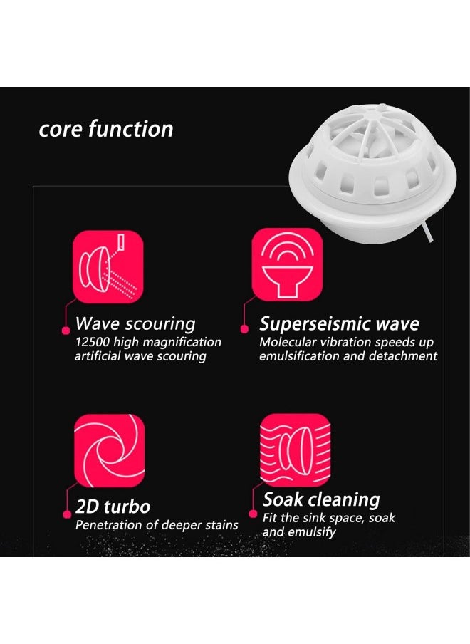 Dishwasher, Portable Dishwasher USB‑Powered with Suction Cup for Kitchen for Restaurant(white)