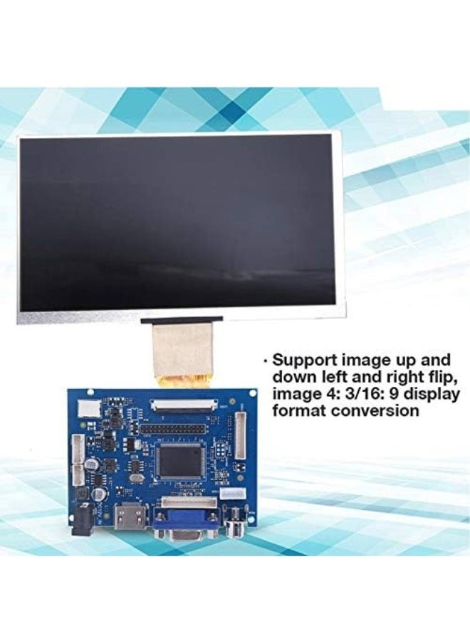 REALM-ARK LCD Displays,7 inch LCD Driver Board 1024 x 600 HDMI TFT Module LCD Display Module LCD Controller Board Kit Mini LCD Controller LCD Displays for Raspberry Pi 3/2