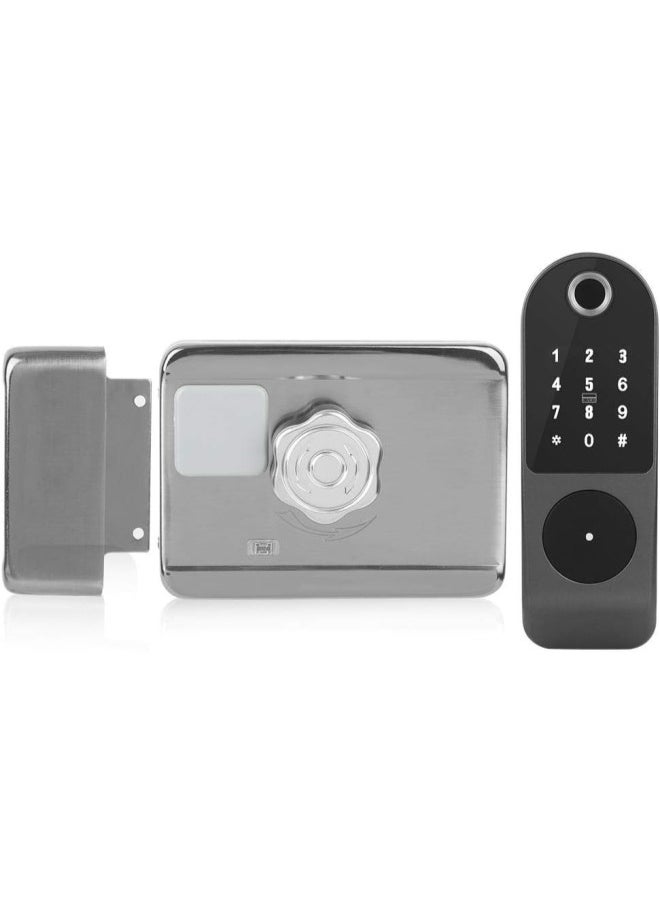 Smart Electronic Door Lock, Supports Unlocking Methods of Fingerprint/ID Card/Password/Key/Remote and Smart Switch Security and Anti-Theft for Home Office