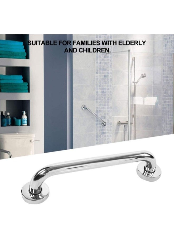 Bathroom Grab Bar, 12/24inch Anti Slip Thicken Stainless Steel Bathroom Bathtub Grab Towel Bar Safety Hand Rail for Bath Shower Toilet (12inch)