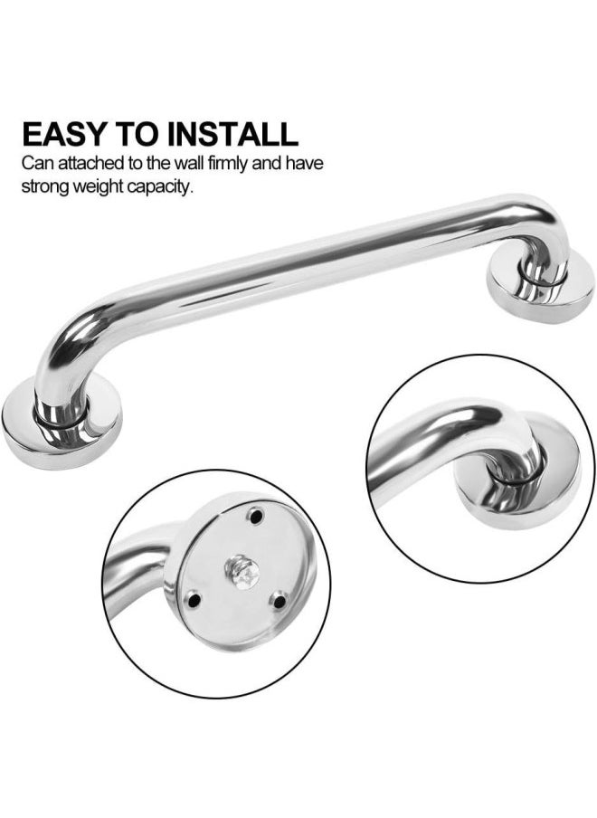 Bathroom Grab Bar, 12/24inch Anti Slip Thicken Stainless Steel Bathroom Bathtub Grab Towel Bar Safety Hand Rail for Bath Shower Toilet (12inch)