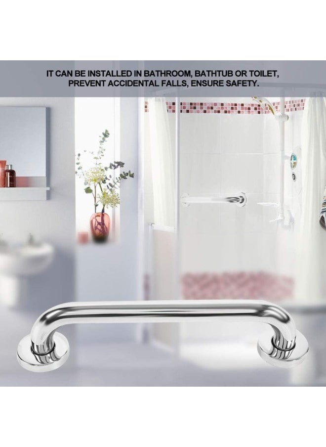 Bathroom Grab Bar, 12/24inch Anti Slip Thicken Stainless Steel Bathroom Bathtub Grab Towel Bar Safety Hand Rail for Bath Shower Toilet (12inch)