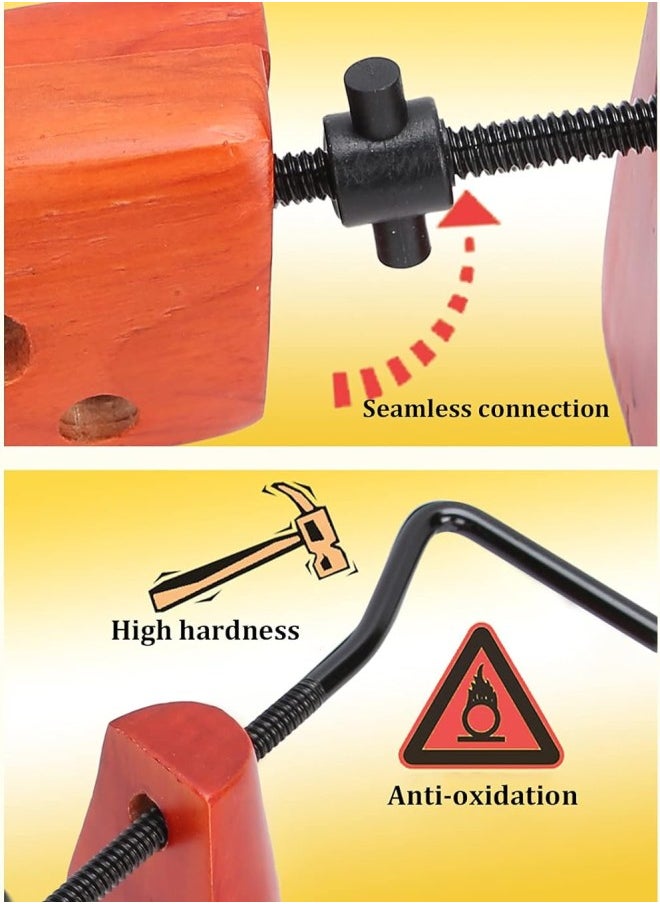 Wooden Shoe Stretchers, 3 Sizes Shoes & Boots Shaper Expander Shoe Support Shoe Care Accessories(L)