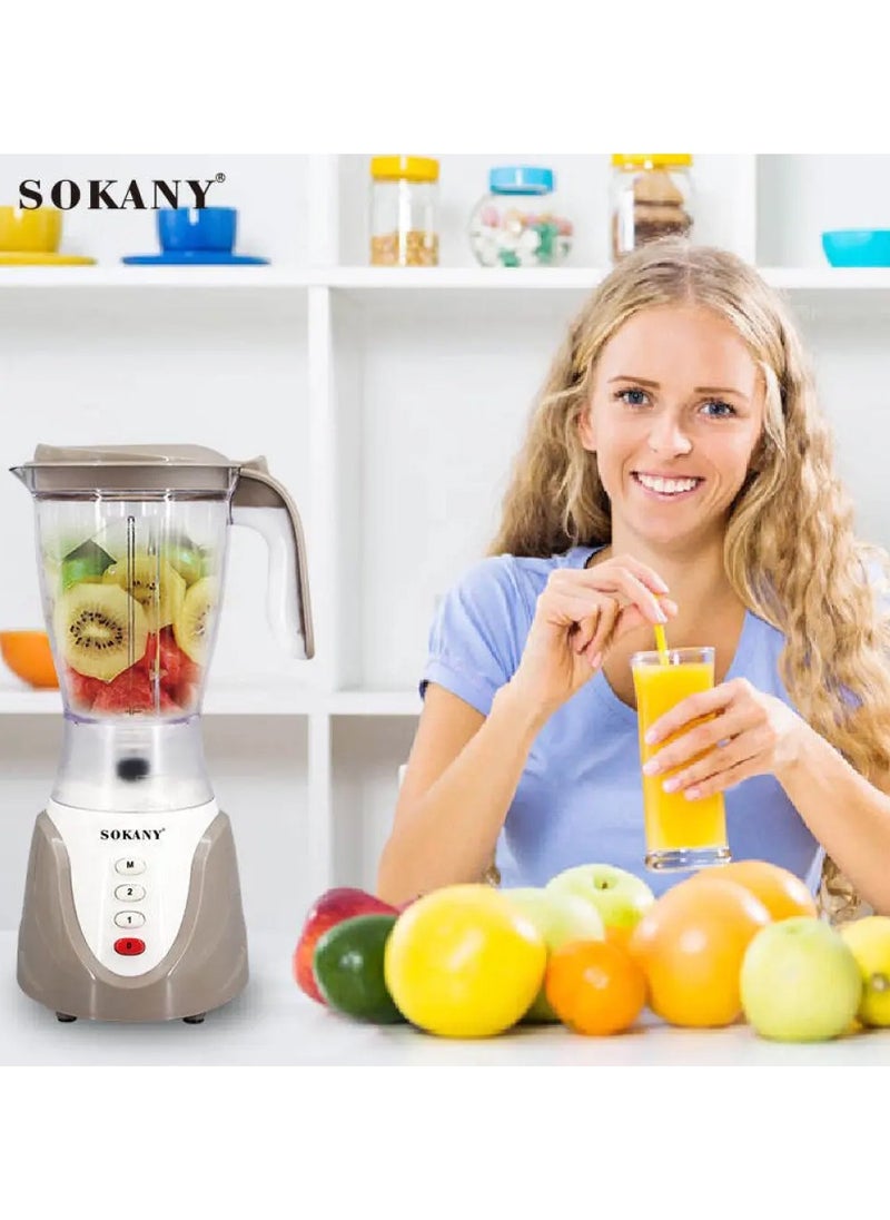 Sokany Blender & Grinder 1.5 Liters 600 Watts SK-158