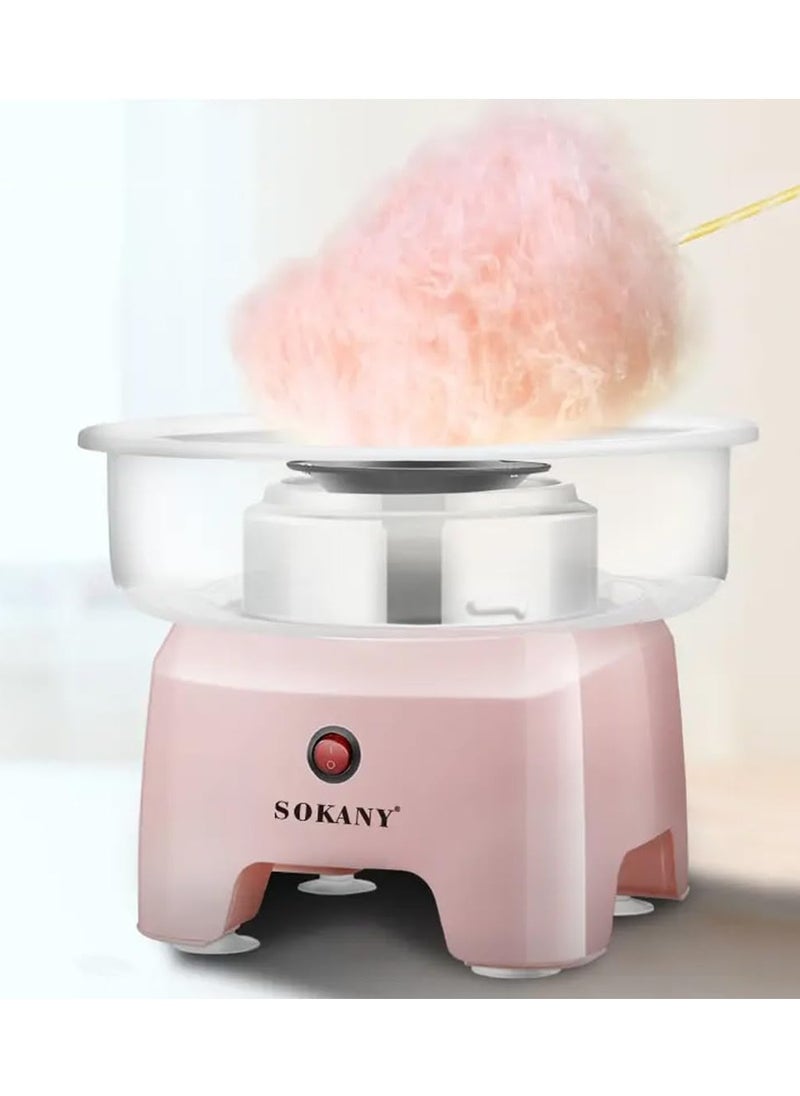 Sokany Cotton Candy Maker 500W, 220-240V, Pink, SK-520