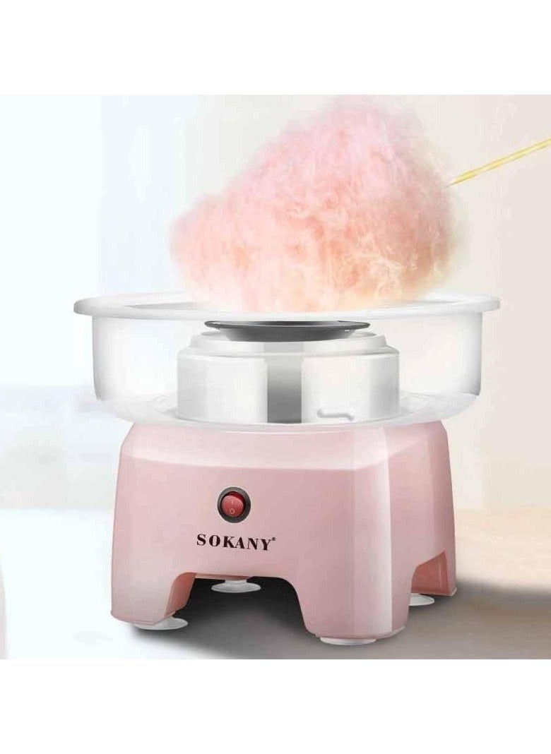 Sokany Cotton Candy Maker 500W, 220-240V, Pink, SK-520