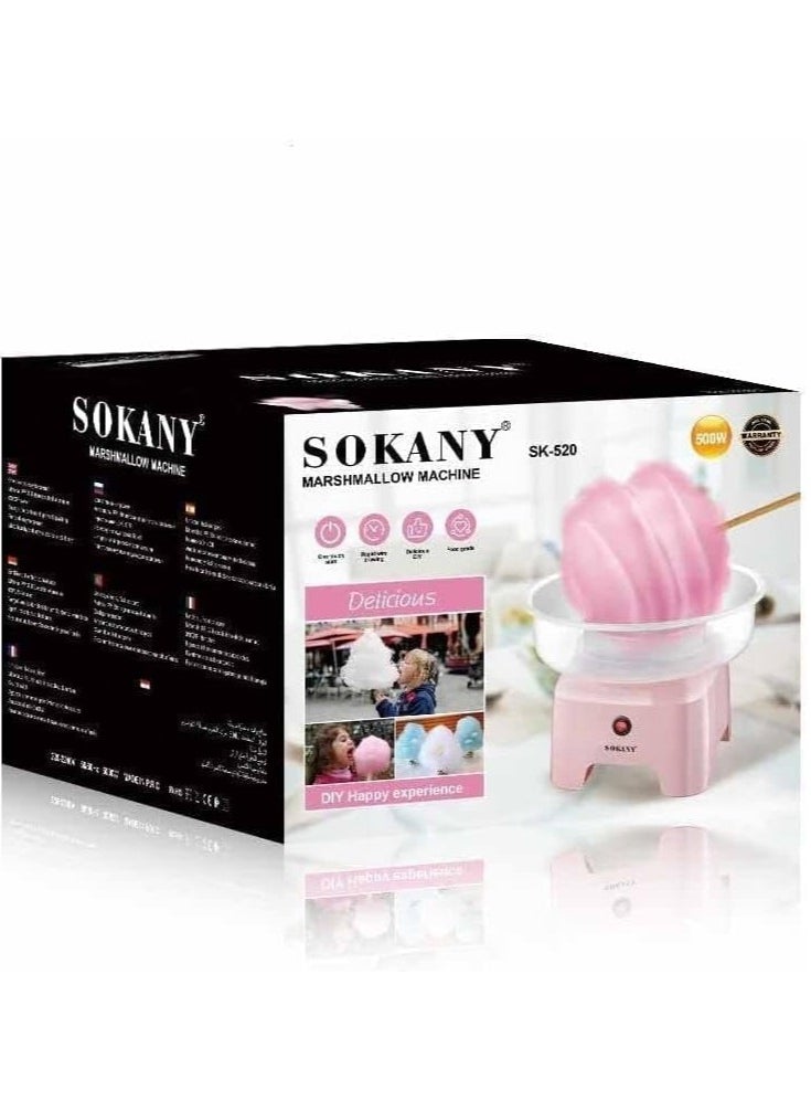 Sokany Cotton Candy Maker 500W, 220-240V, Multicolour, SK-520