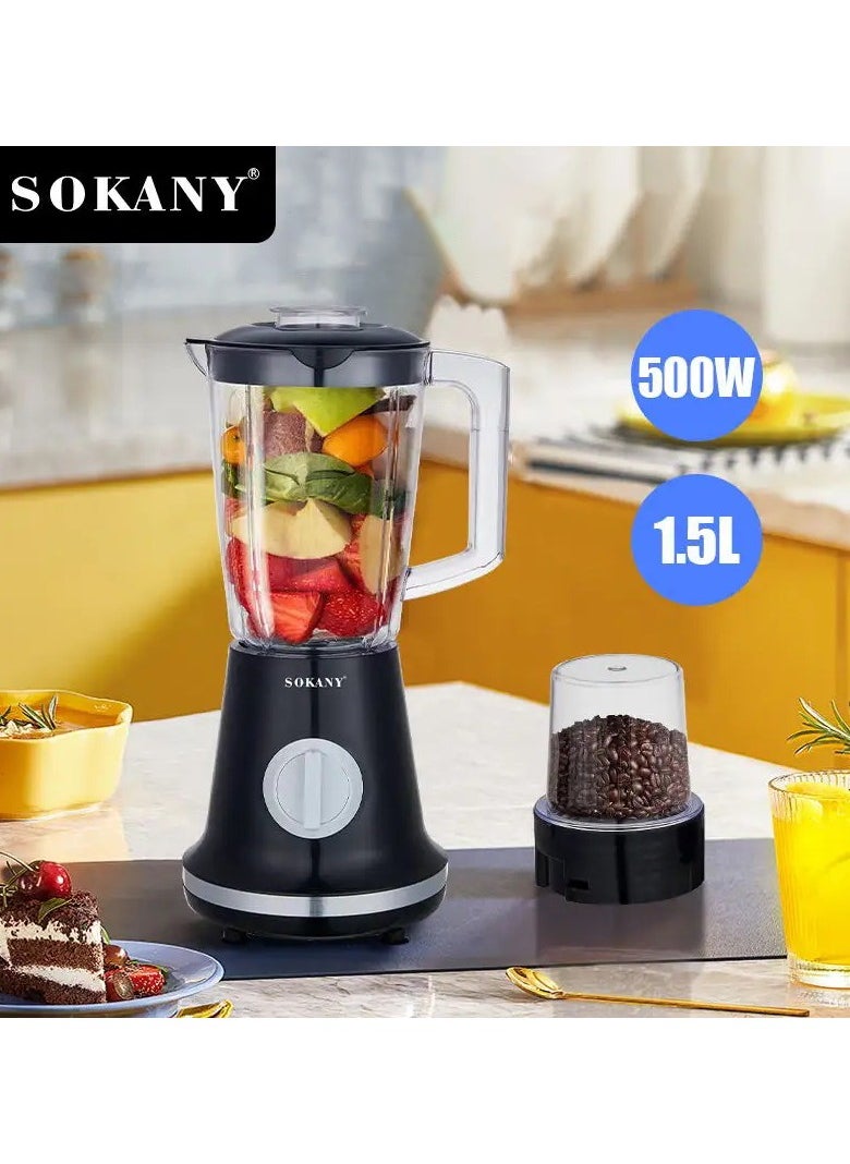 500W Smart Fruit Blender Juicer Food Processor Ice Smoothies Blender Mixer High Power Juice Maker Crusher