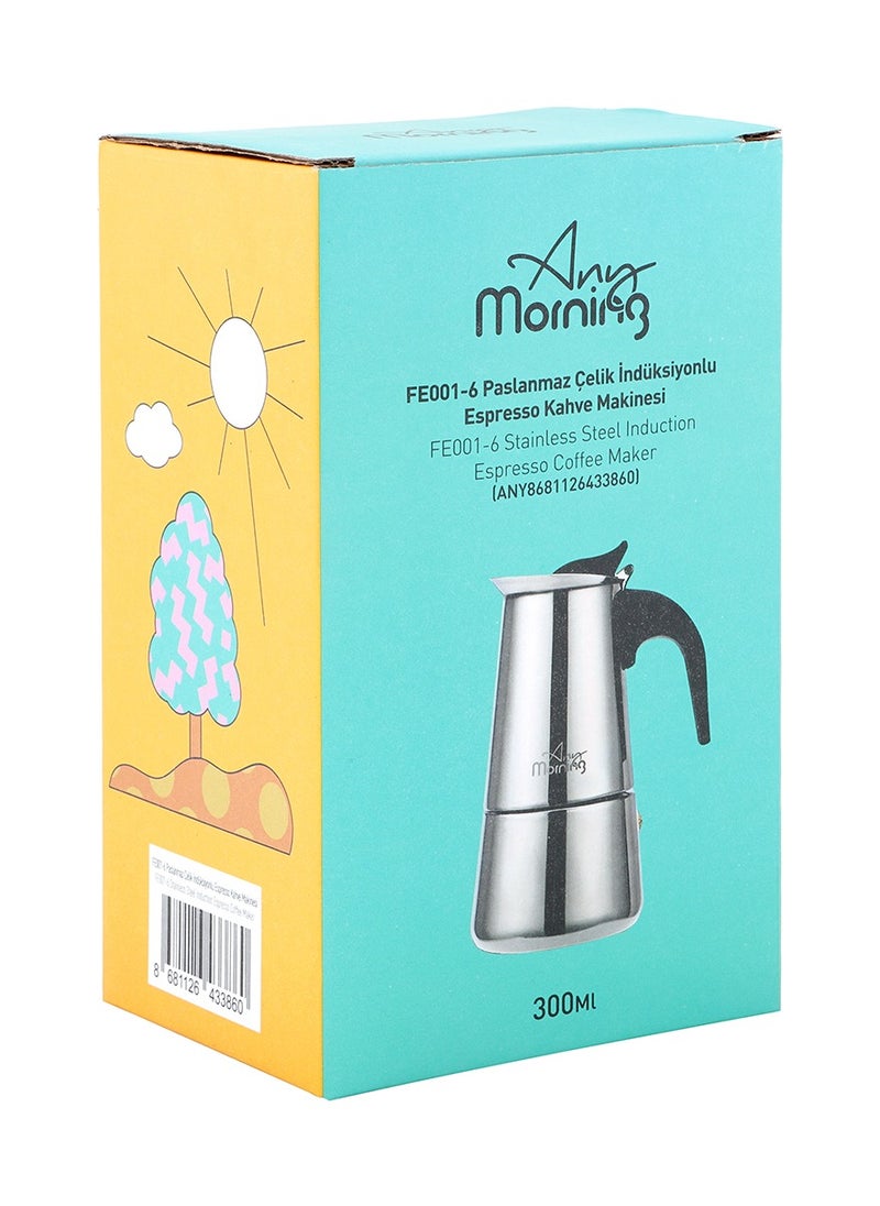 Any Morning Stainless Steel Stove Top Espresso Maker 300ML