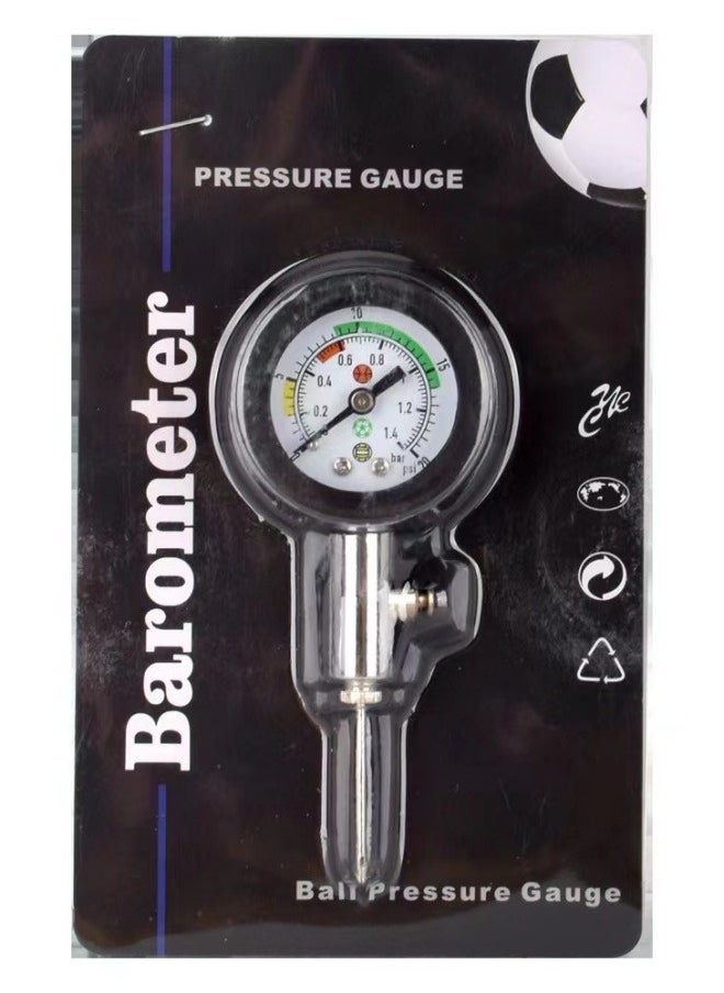 Air Pressure Gauge for Balls，Basketball/Football/Volleyball,0-20psi，Metallic Color