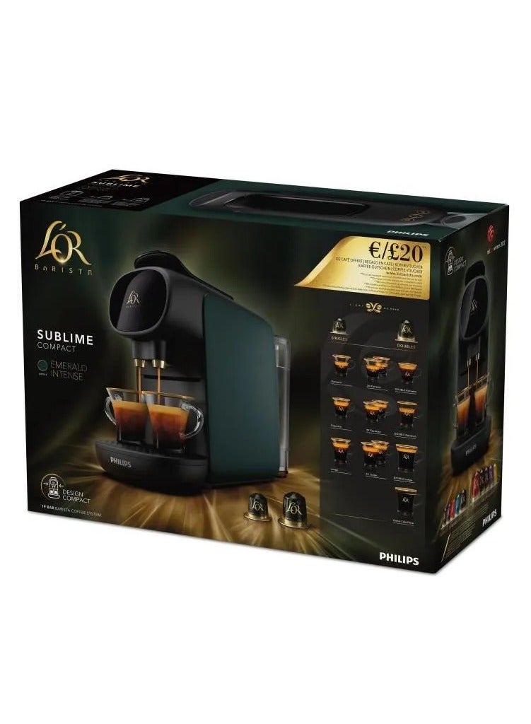 L'Or Barista Double Espresso Machine - Intense 0.8 L 1450 W LM9012 Emerald Green