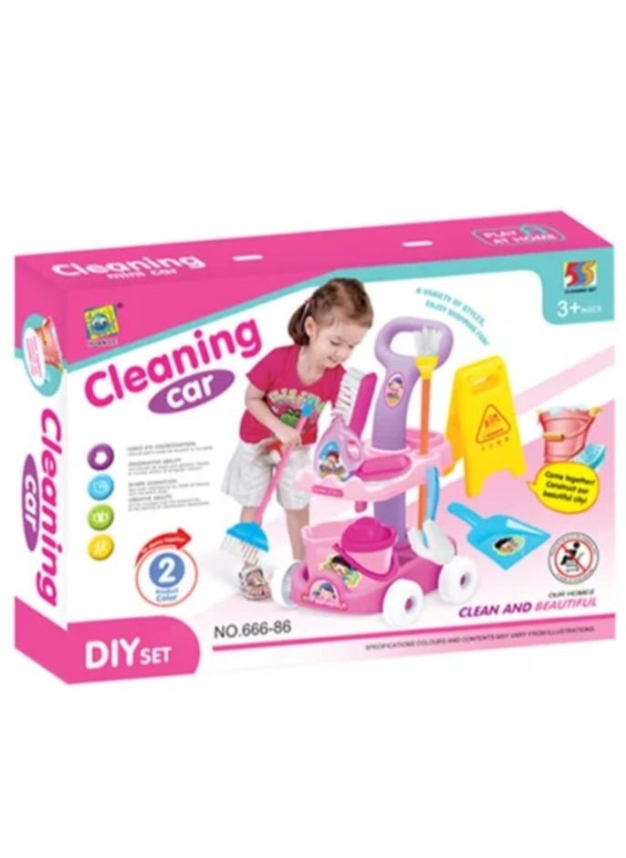 Cleaning Toy  Pretend Play Cleaner Set for Kids – DIY Toy Cleaning Kit for Girls & Boys, Develops Hand-Eye Coordination, Imaginative & Creative Skills, Ideal for Preschool Play, Ages 3+