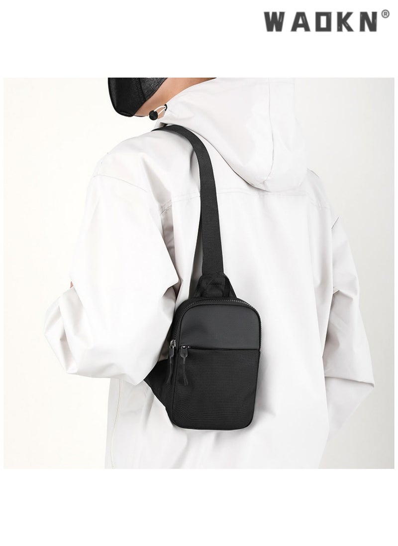Fashionable Waterproof Mini Chest Bag Single Shoulder Crossbody Design for Outdoor Sports and Mobile Phone Storage