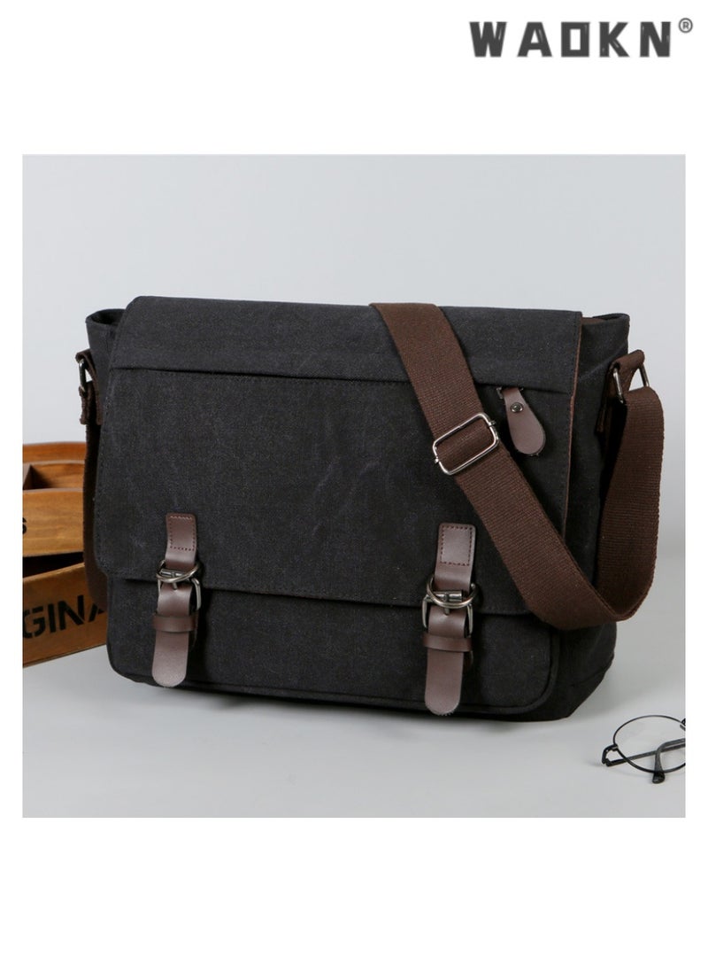Large Capacity Retro Minimalist Design Fashionable Canvas Crossbody Bag Fashionable Shoulder Bag Suitable For Travel And Work Multifunctional Carrying Can Be Freely Matched