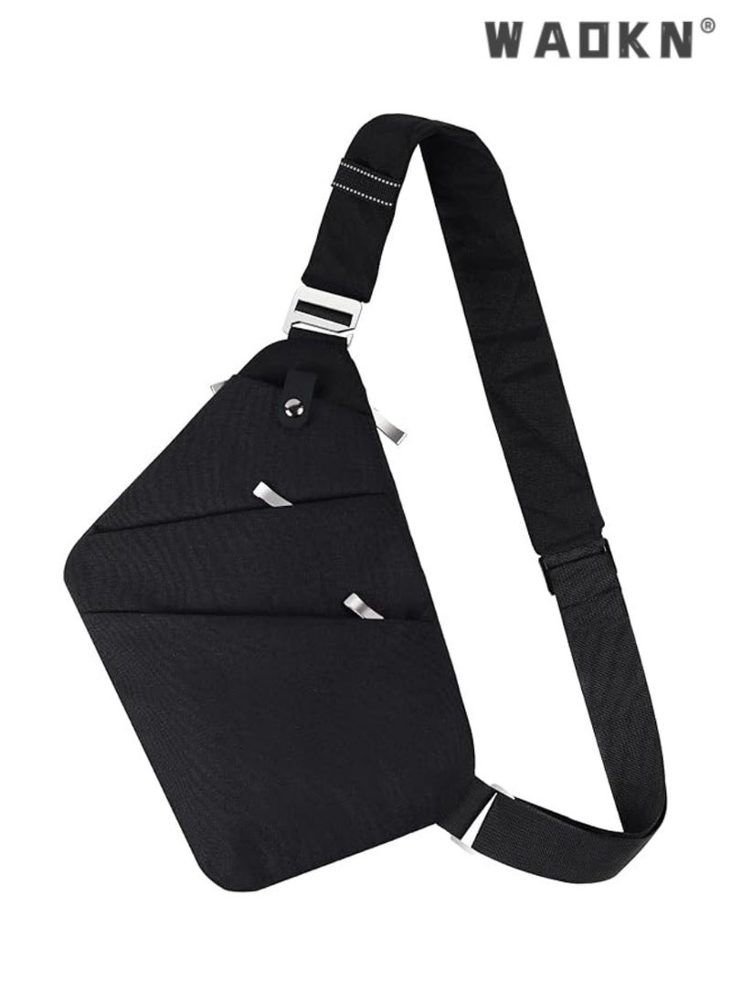 Compact Messenger Bag Perfect For Crossbody Wear - Features A Block Pocket And Adjustable Shoulder Strap