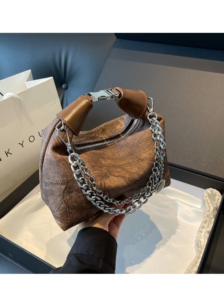 Chain versatile bucket bag