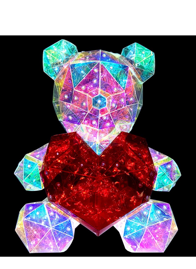 LED Bear with Heart 30cm