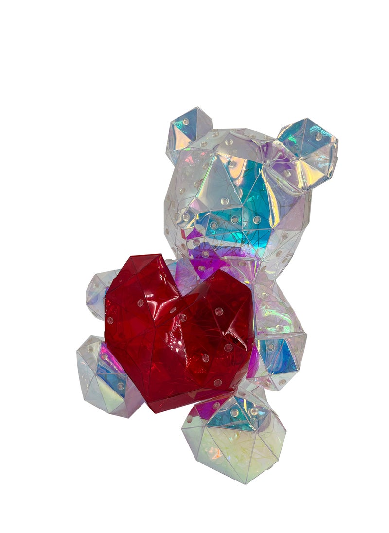 LED Bear with Heart 30cm