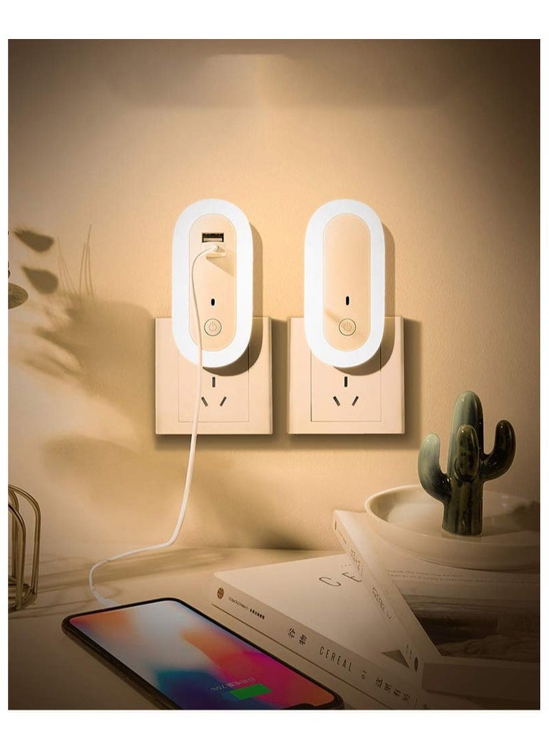 Remote Control Night, Light for Kid's Bedroom Bedside Lamp LED Lamp Night Light Led Bedside Lamp Automatic Kids Night Light and Baby Nursery Lights Plug Into Wall with Remote Control Dimmer