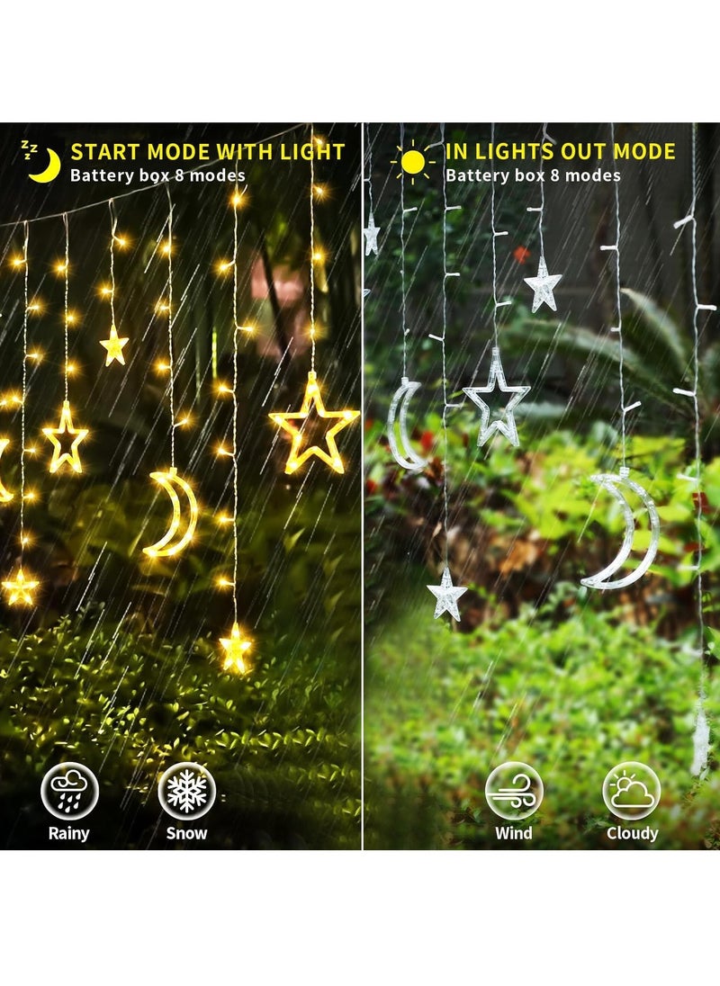 Ramadan Decorations For Home , Ramadan Lights Star and Moon String Lights 138