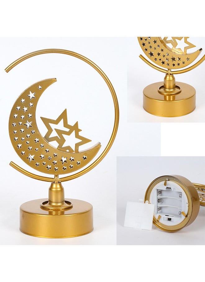 Ramadan Decorations Table Lamp,LED Star Moon Night Light Ramadan Decorations for Home