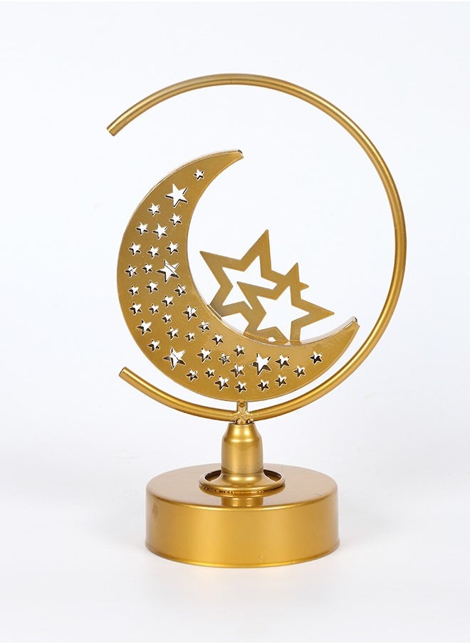 Ramadan Decorations Table Lamp,LED Star Moon Night Light Ramadan Decorations for Home