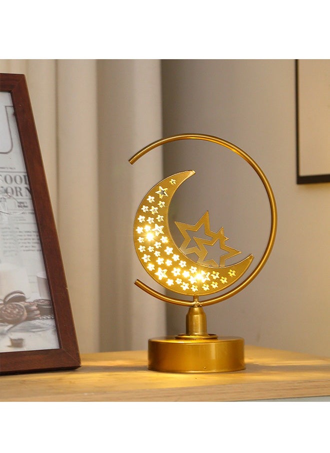 Ramadan Decorations Table Lamp,LED Star Moon Night Light Ramadan Decorations for Home