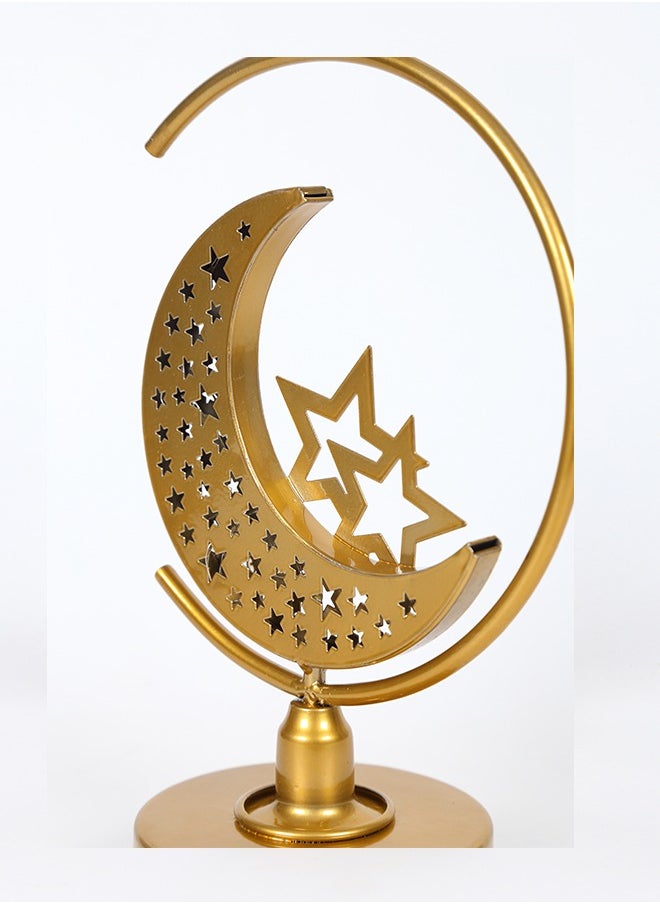 Ramadan Decorations Table Lamp,LED Star Moon Night Light Ramadan Decorations for Home