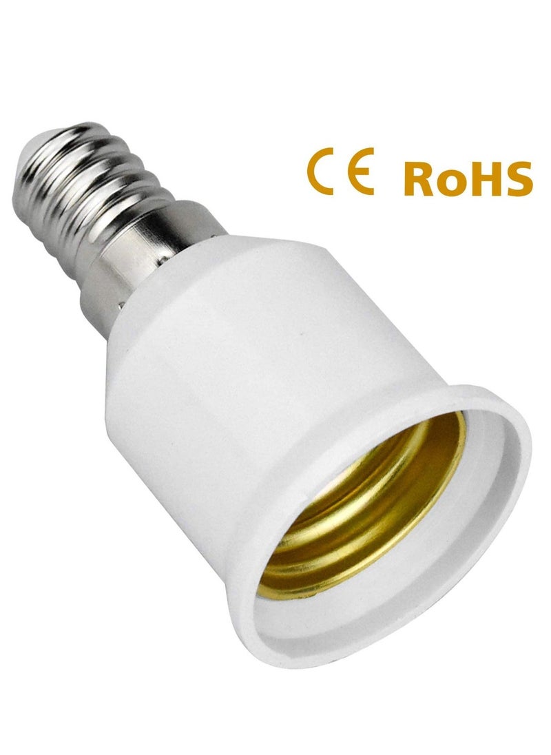 10 Pack E14 to E27 Adapter Light Bulb Base Converters Lamp Fitting Converter Holder Lamp Base Adapter for Led Bulbs and Incandescent Bulbs and CFL Bulbs