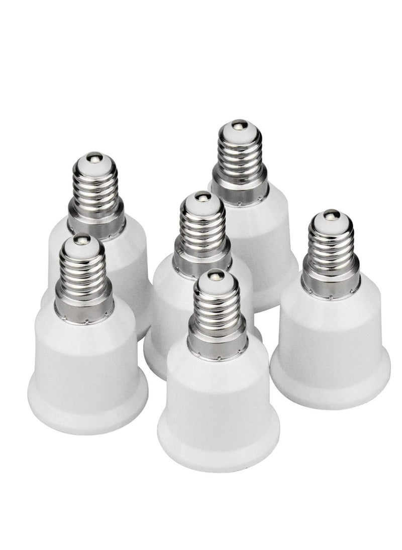 10 Pack E14 to E27 Adapter Light Bulb Base Converters Lamp Fitting Converter Holder Lamp Base Adapter for Led Bulbs and Incandescent Bulbs and CFL Bulbs