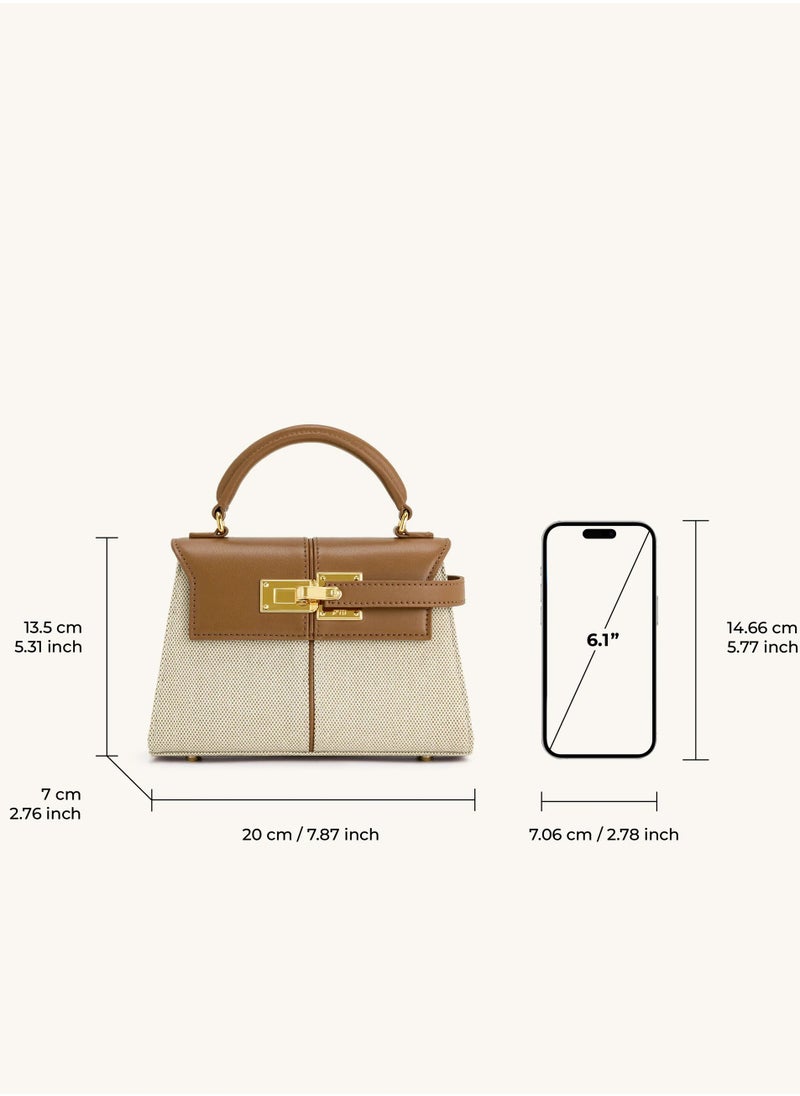 PEI Elise Tote - Brown Canvas