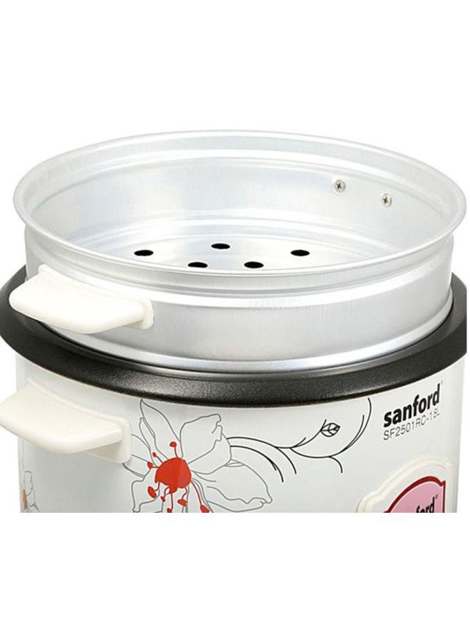 Electric Rice Cooker 1.8L 1.8 L 700.0 W SF2501 White/Silver/Pink