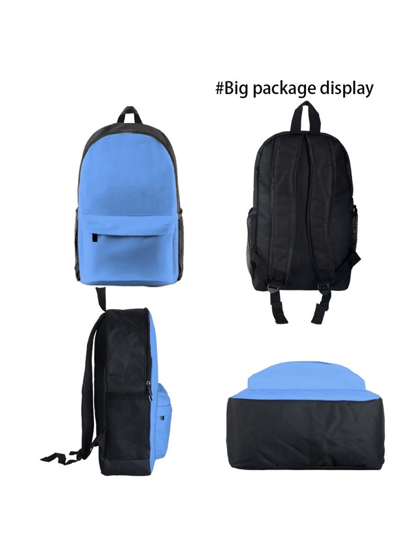 Backpack polyester schoolbag large-capacity cross-body bag student (new three-piece set)\\B02-: Batwheels