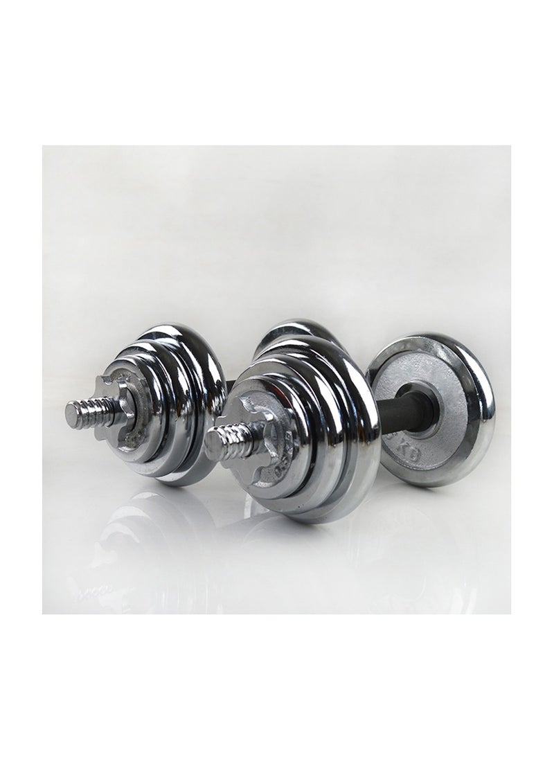 HM Sports 20kg Chrome Dumbbell|Perfect for Strength and Muscle Building