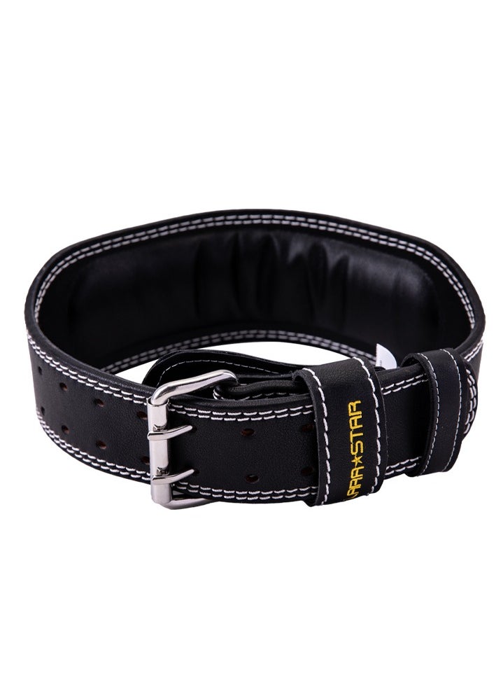 LS0828 Cowhide Embroidered Weight Lifting Belt