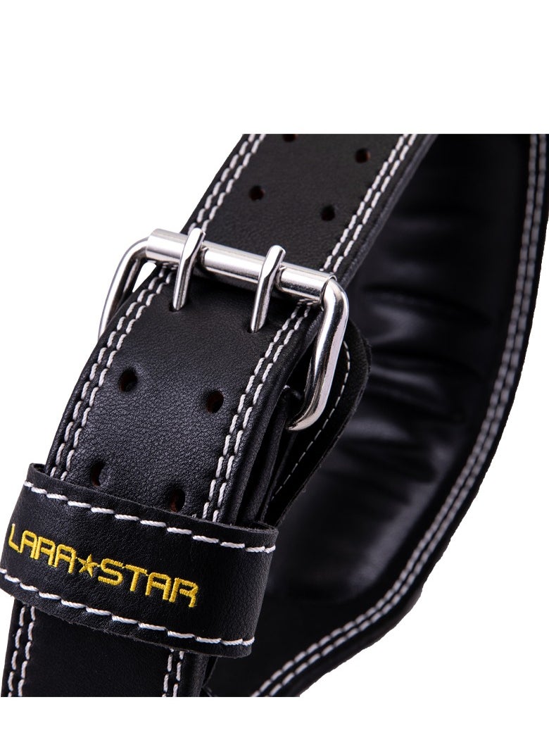 LS0828 Cowhide Embroidered Weight Lifting Belt