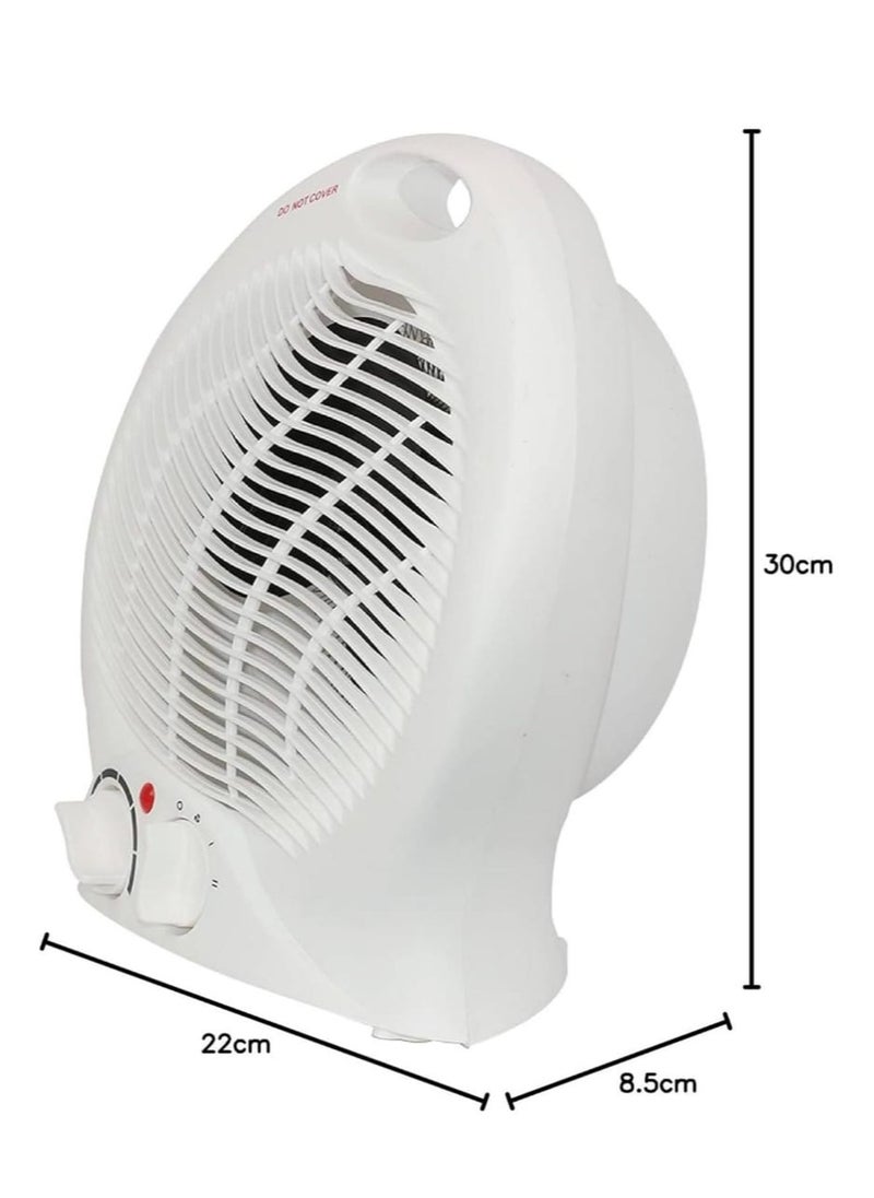 Portable Electric Fan Heater 2000W | Room Heater with 2 Temperature Settings, Fast Heating & Overheat Protection | Compact & Quiet Space Heater for Home, Office & Bedroom