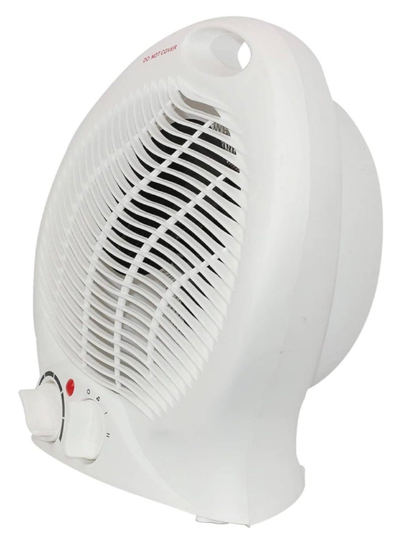 Portable Electric Fan Heater | Room Heater with 2 Temperature Settings, Fast Heating & Overheat Protection | Compact & Quiet Space Heater for Home, Office & Bedroom 2000W