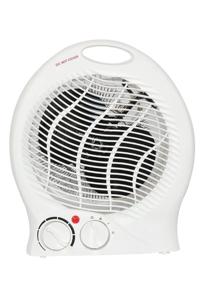 Portable Electric Fan Heater | Room Heater with 2 Temperature Settings, Fast Heating & Overheat Protection | Compact & Quiet Space Heater for Home, Office & Bedroom 2000W