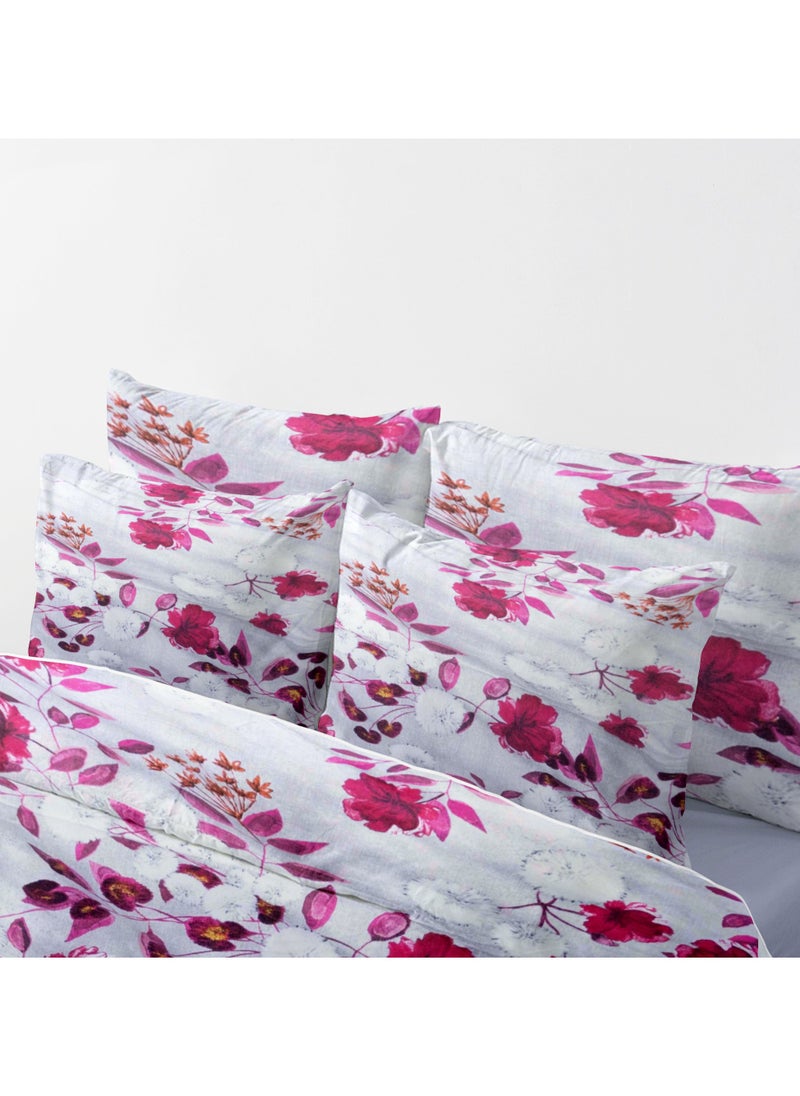 Ruby Bloom Bed Sheet Set - Without Filling- 6 Pcs - 4 Pillow Covers - 1 Bedsheet - 1 Duvet Cover       King Size:  Duvet Cover: 220*240cm Fitted Sheet: 200*200cm+30cm Pillow Cases: 50*75cm