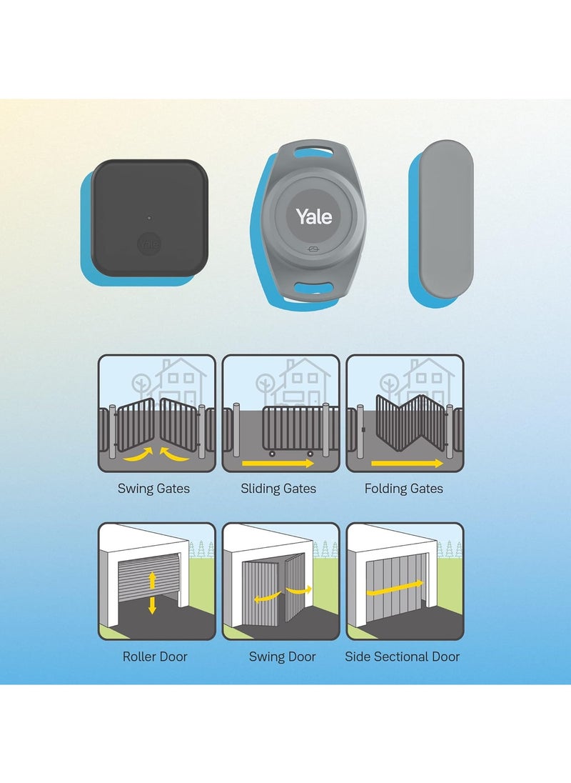 Yale Door Position Sensor & Magnet - Accessories for Yale Smart Opener - Garage Doors and Gates - Door status replacement sensor and magnet