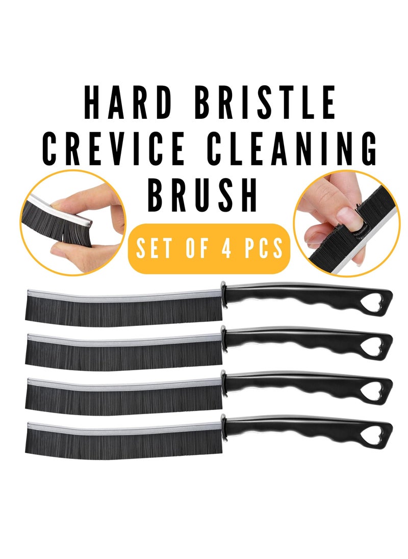 Hard Bristle Crevice Cleaning Brush, 4 Set Crevice Cleaning Brush, Gap Cleaning Brush, Small Cleaning Brushes for Household Use Bathroom, Kitchen, Corner, Sink, Thin Cleaning Brush