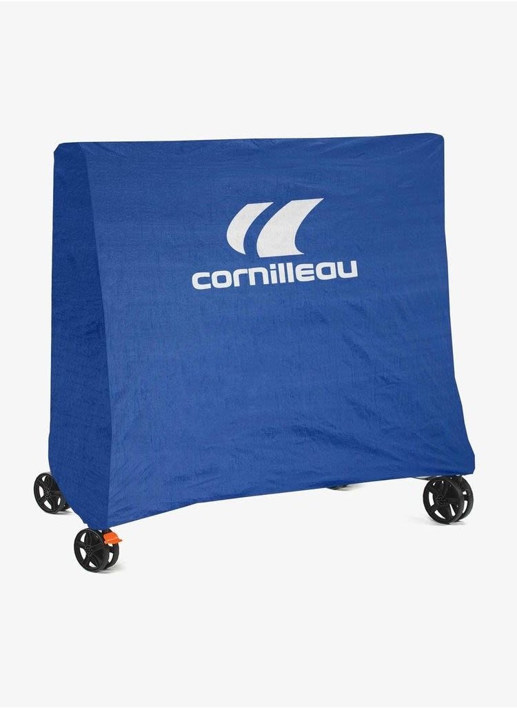 Cornilleau TT Table Cover SPORT  Blue Color– Durable Polyethylene PE, Weatherproof Protection for Table Tennis Tables, UV-Resistant, Easy to Use