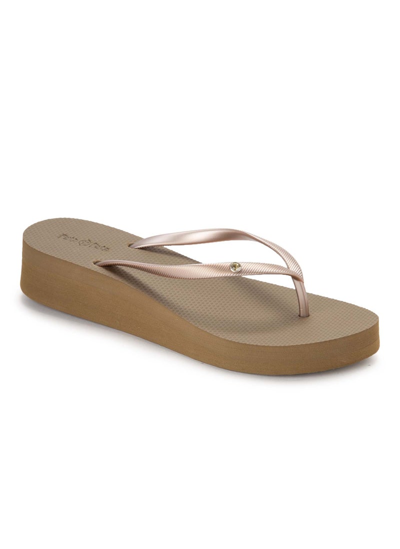 Floatz Casual Platform T-Strap Slippers