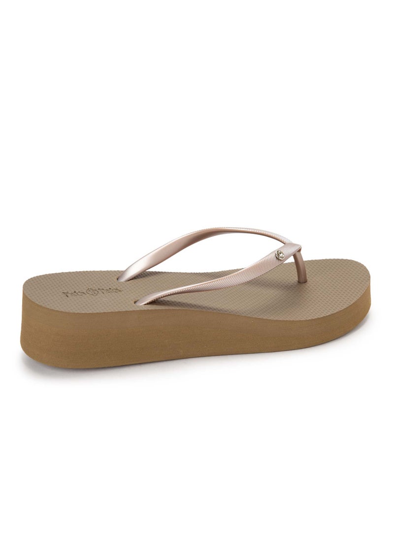 Floatz Casual Platform T-Strap Slippers