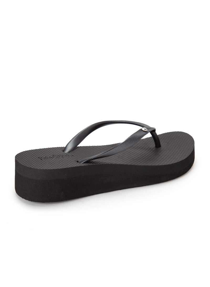 Floatz Casual Platform T-Strap Slippers