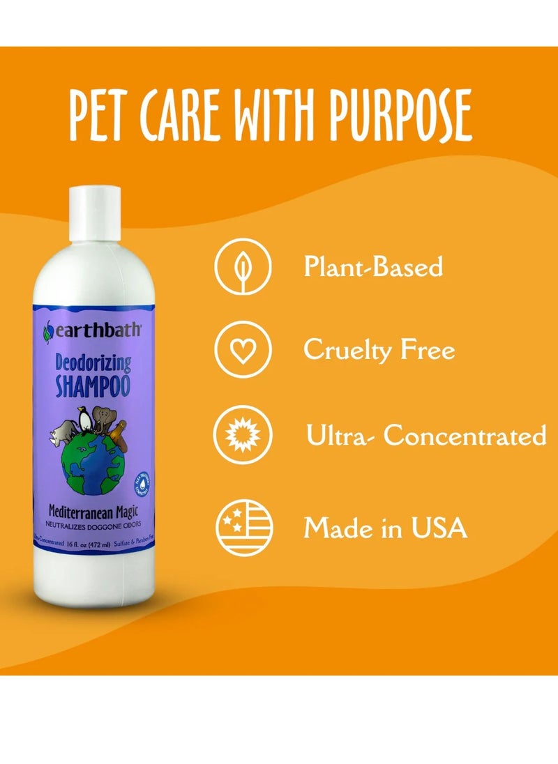 Deodorizing Shampoo Mediterranean Magic Neutralizes Doggone Odors Made in USA 472ml