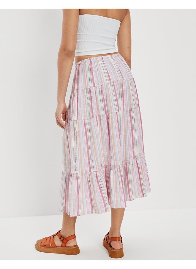 AE Tiered Midi Skirt