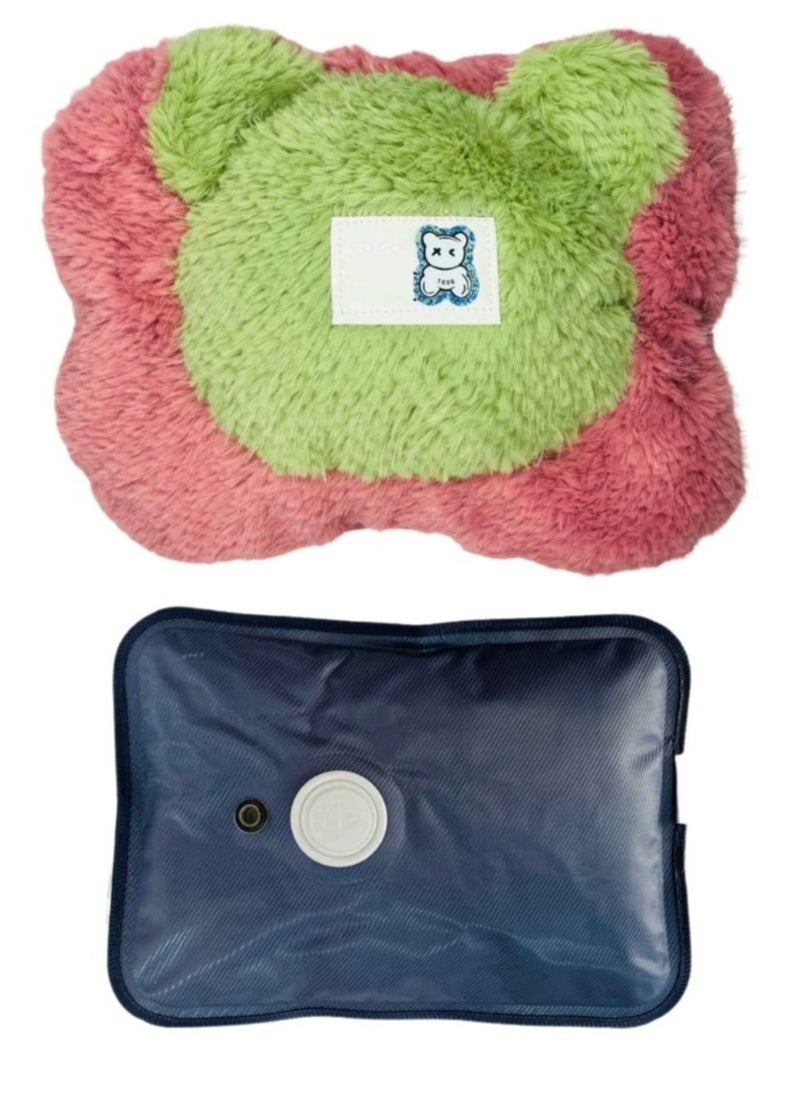Electric Hot Water Bag For Body Pain Hot Water Bottle Set with Cover Small Hot Water Bottle Back Neck Waist Legs Children Baby Adult The Best Winter Gifts Bundle Offer 2 Pcs
