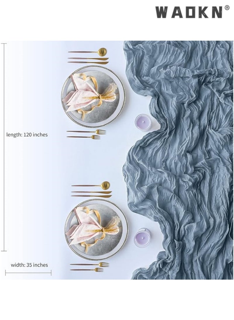 35 × 118 بوصة الشاش مفرش المائدة نمط بوهيميا عرس الديكور 10 أقدام نمط ريفي عرس الديكور الرجعية طاولة الطعام قطعة مركز لحفل زفاف الزفاف دش عيد ميلاد